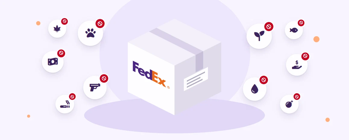 Artículos prohibidos en FedEx para envíos internacionales